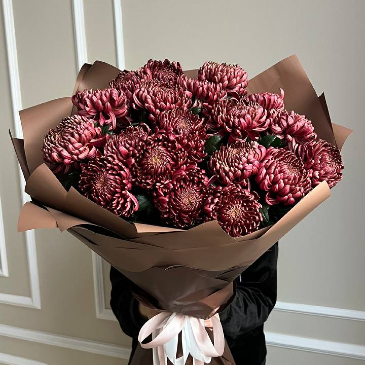 Моно букет из хризантем (предзaкaз)