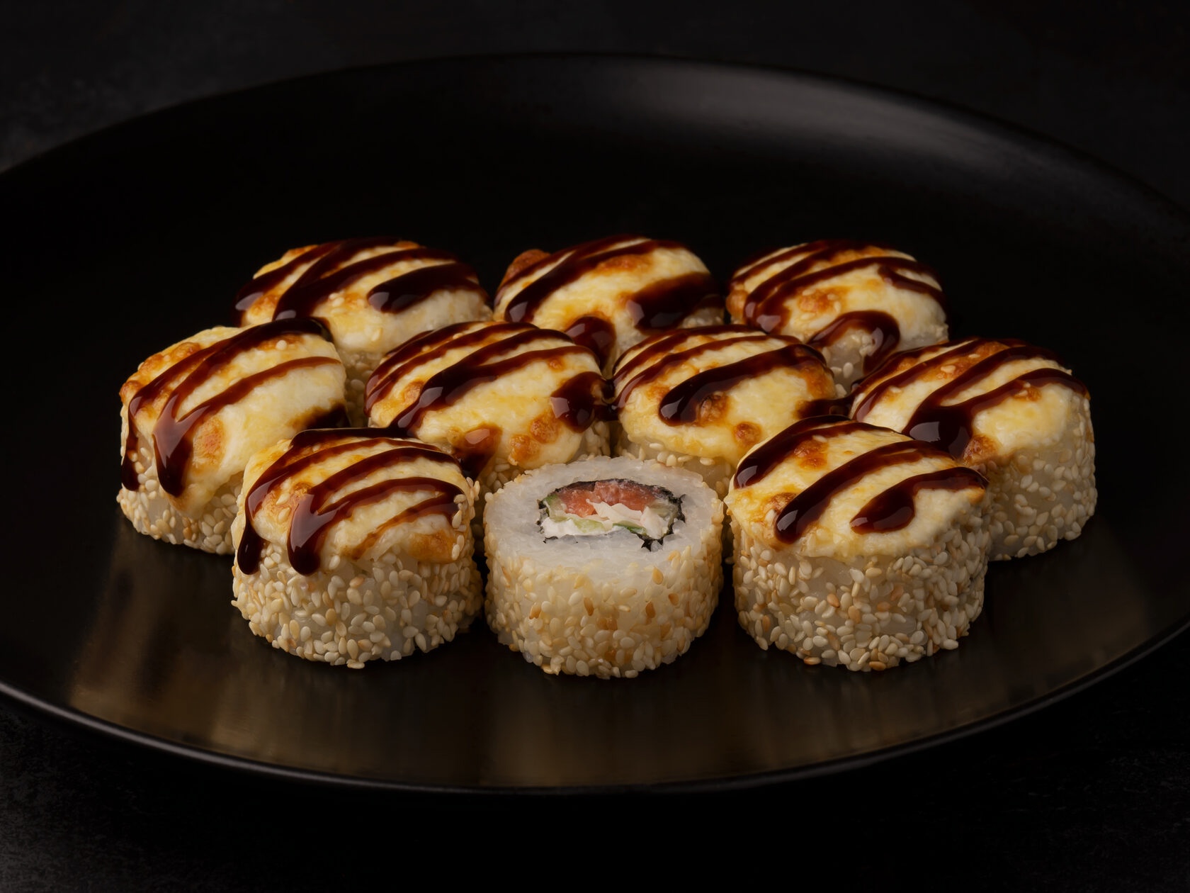 Запеченный с лососем