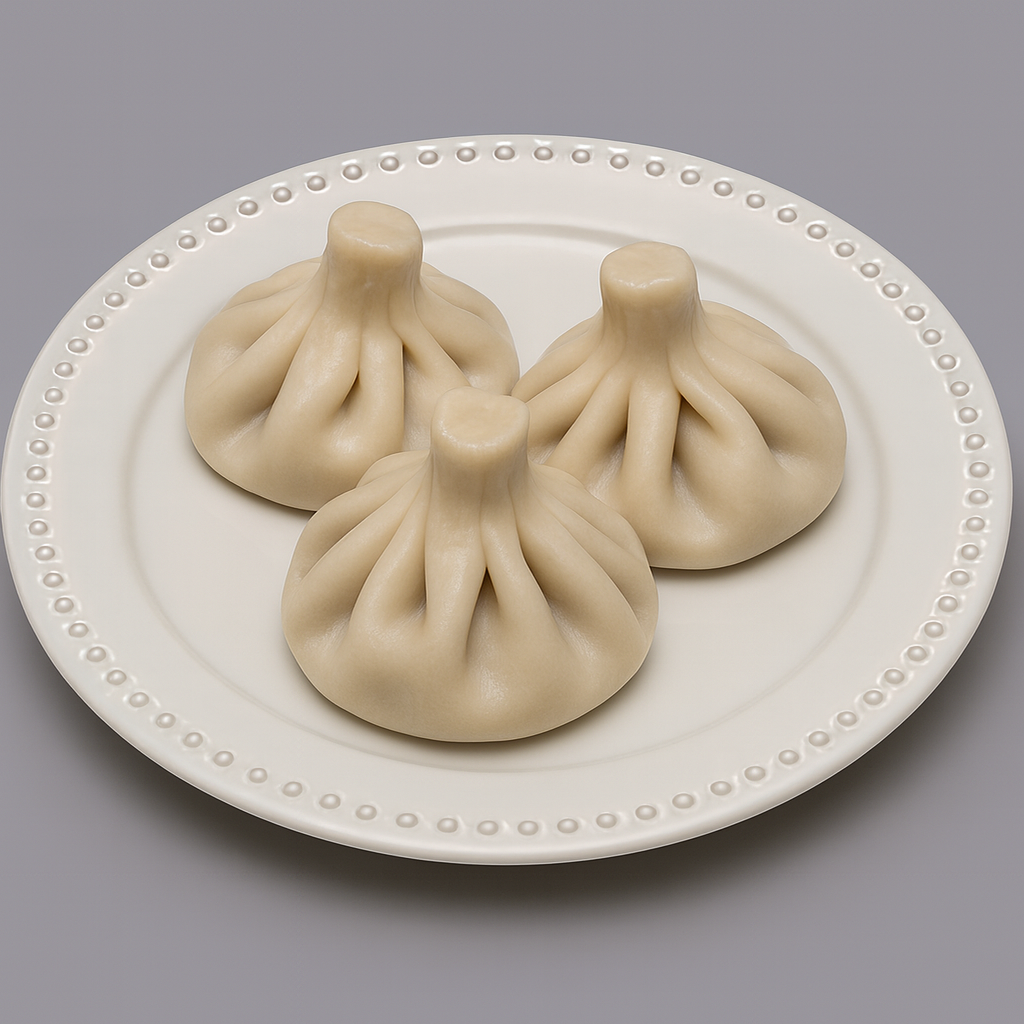 Хинкали с бараниной и кинзой