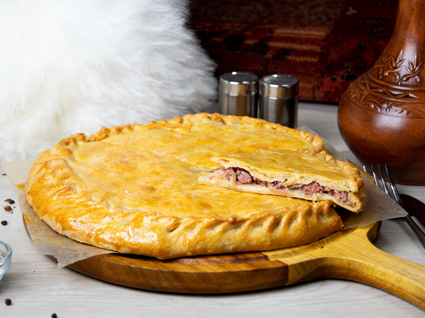 Мясной пирог с говядиной