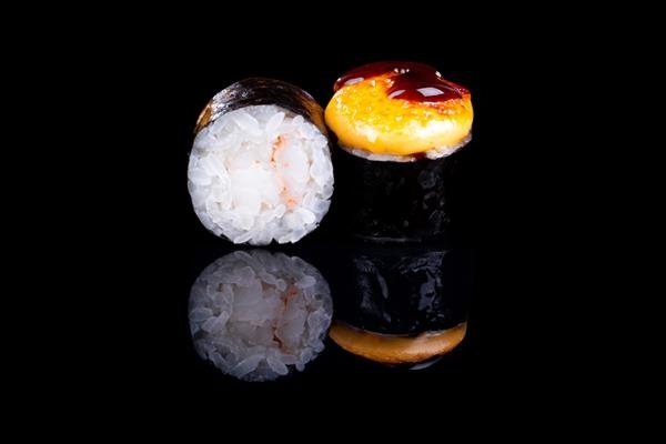 Запеченные мини роллы с креветкой