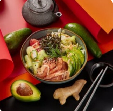 Поке Боул с лососем