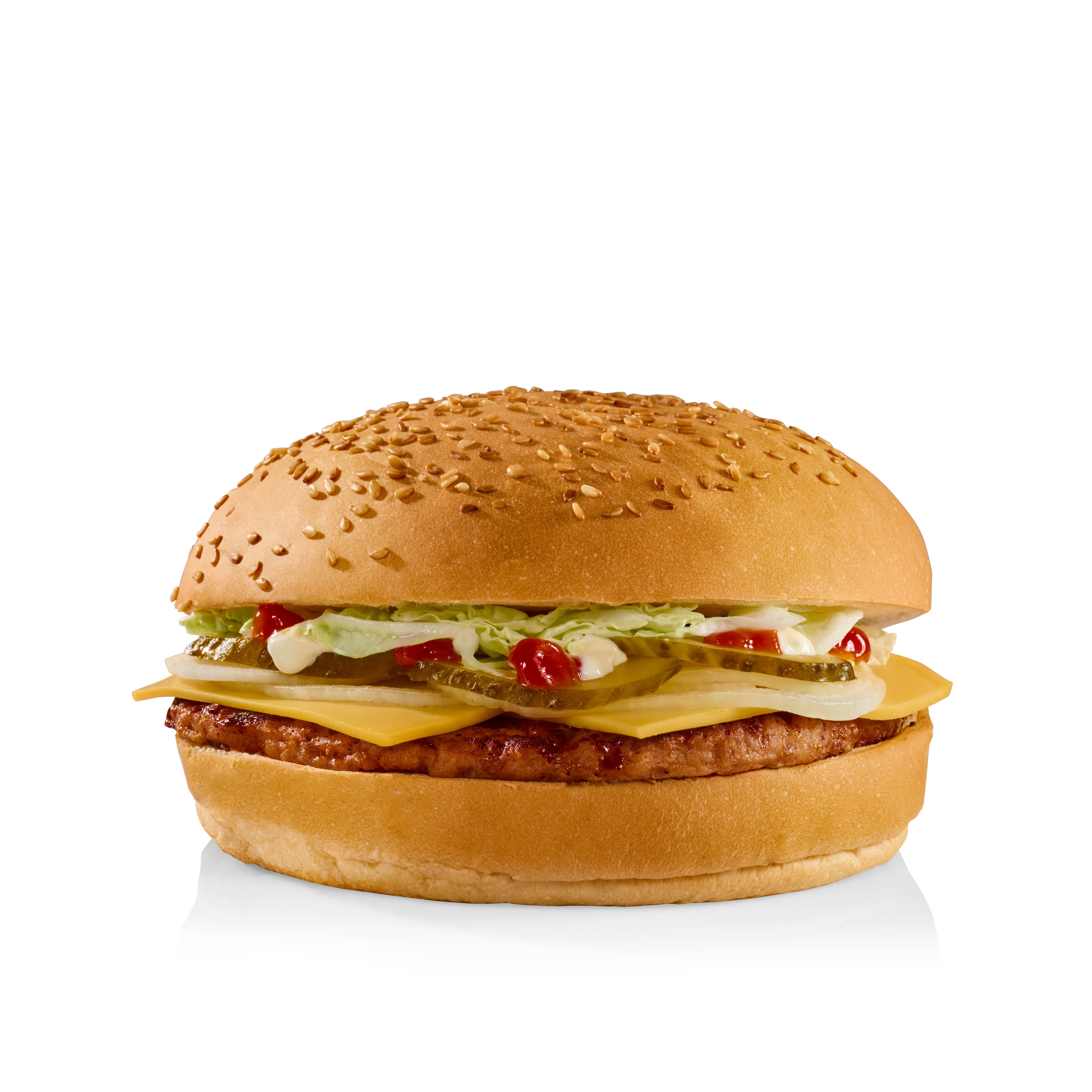 Чизбургер Гулливер с маринованным огурцом