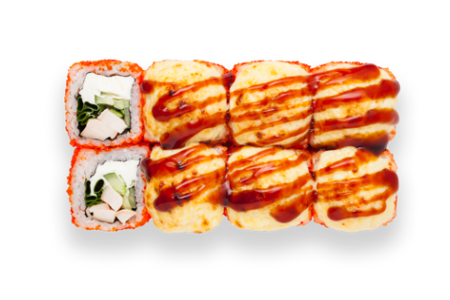 Запеченный с курицей