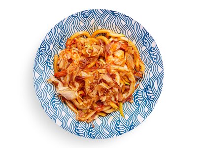 Яки-удон с морепродуктами