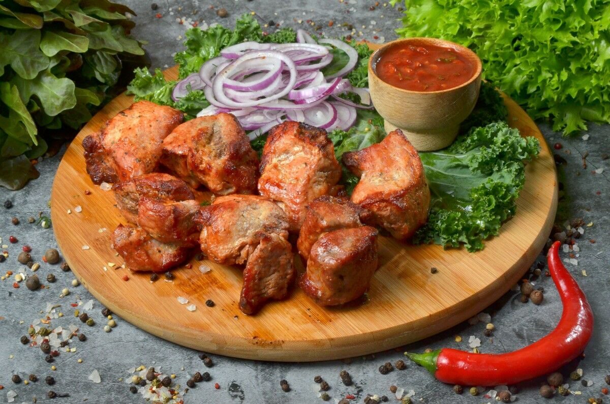 Шашлык из свиной шейки