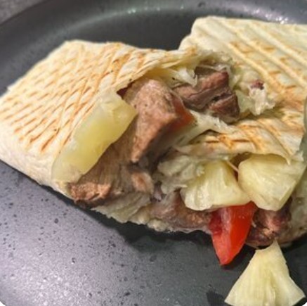 Гавайская шаурма с ананасами