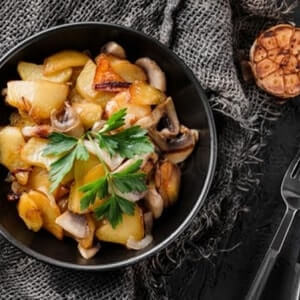 Картофель с грибами