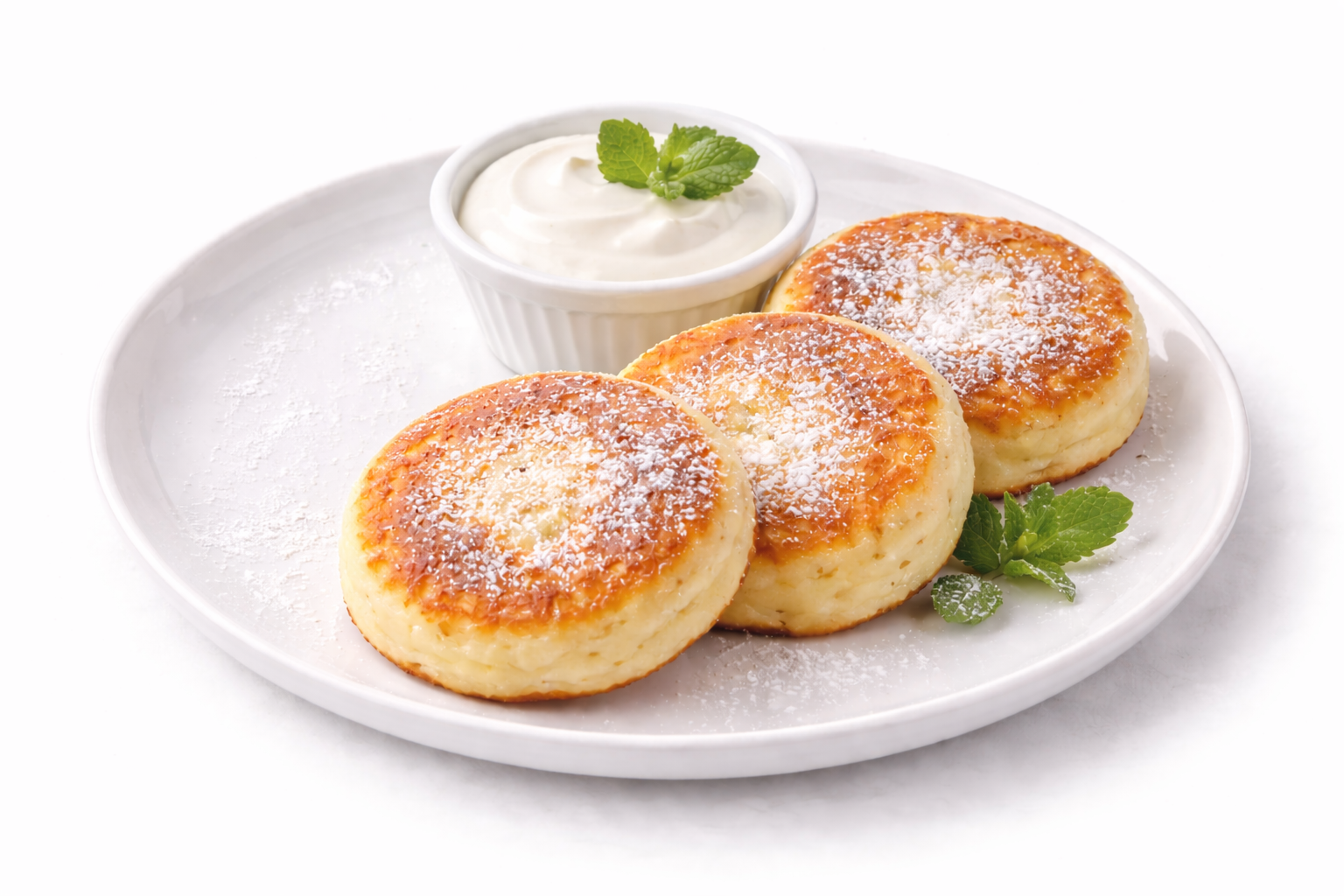 Сырники со сметаной