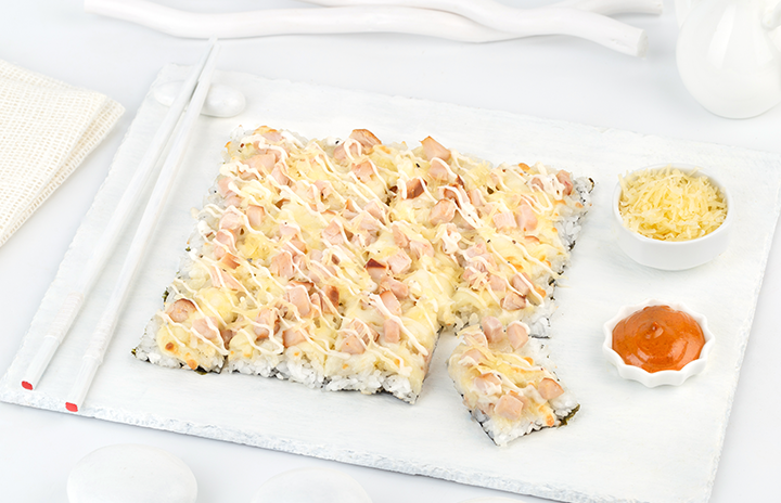 Суши-пицца цезарь