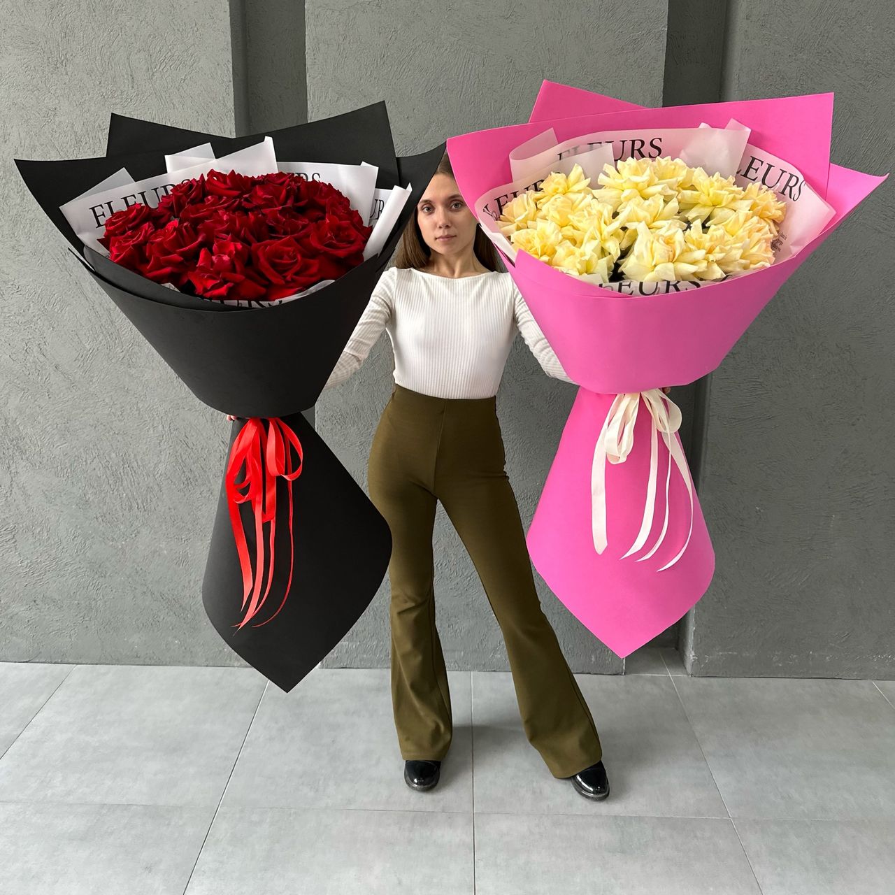 Букет ажурных роз