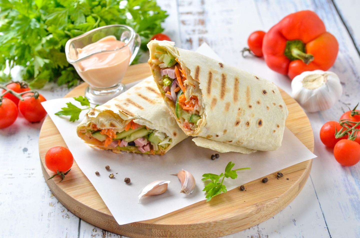 Шаурма ветчина и сыр