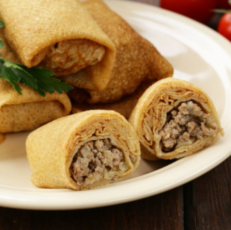 Блинчики с мясом