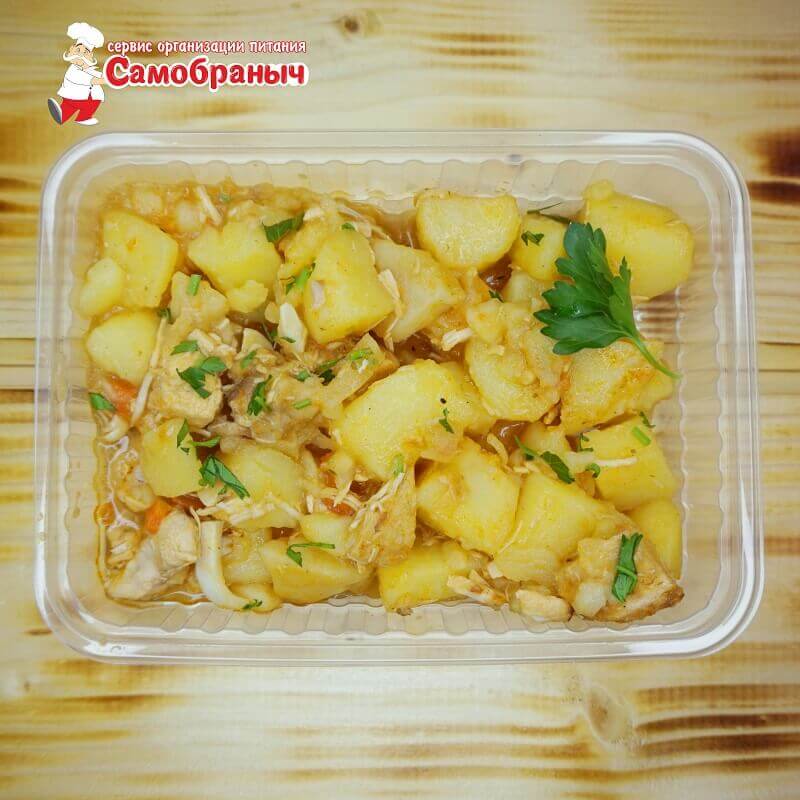 Жаркое с курой 300гр.