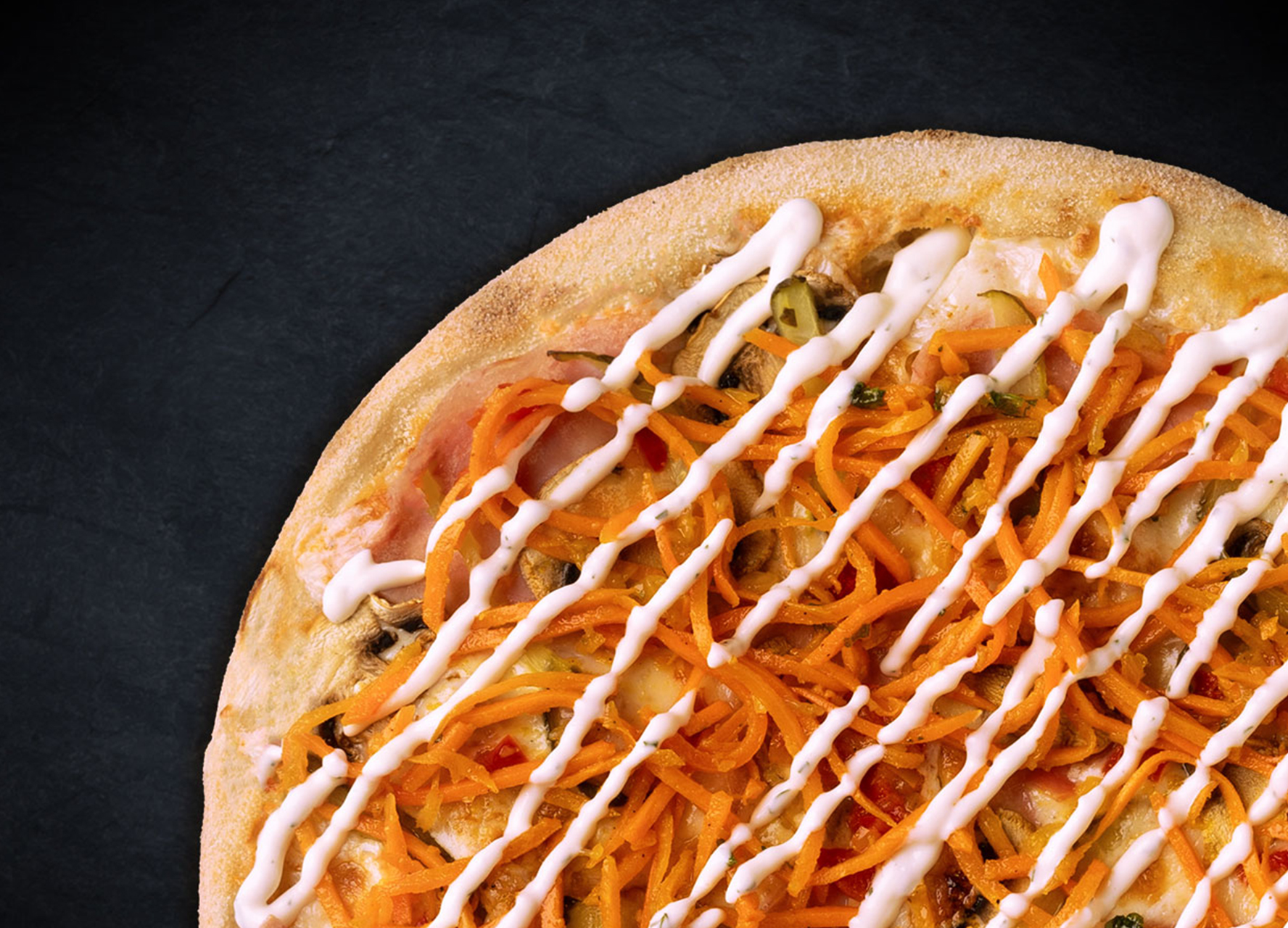 По-корейски 25 см (тонкое тесто)