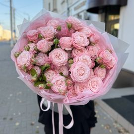 Моно из кустовых Пионовидных роз