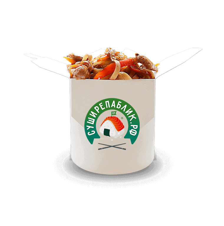 Удон с курицей