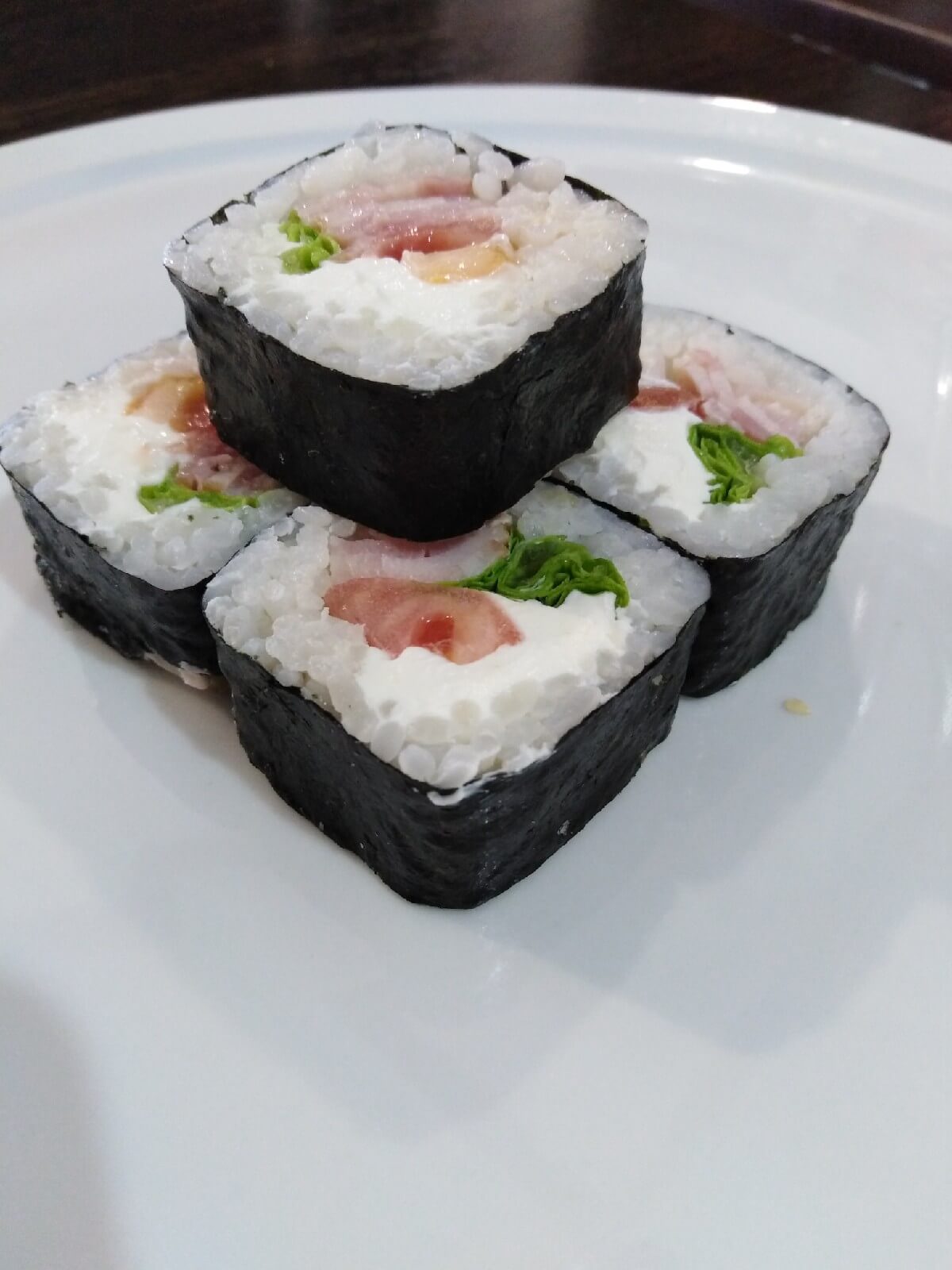 С беконом и овощами