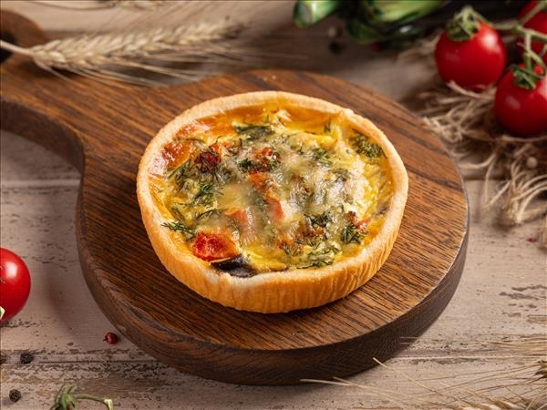 Киш с баклажаном