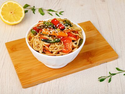 Wok с овощами