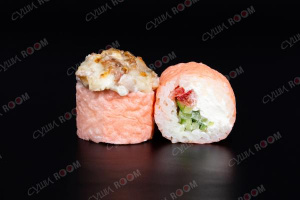 Запеченный с беконом и шампиньонами