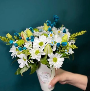 Композиция в стаканчике "летний миг"