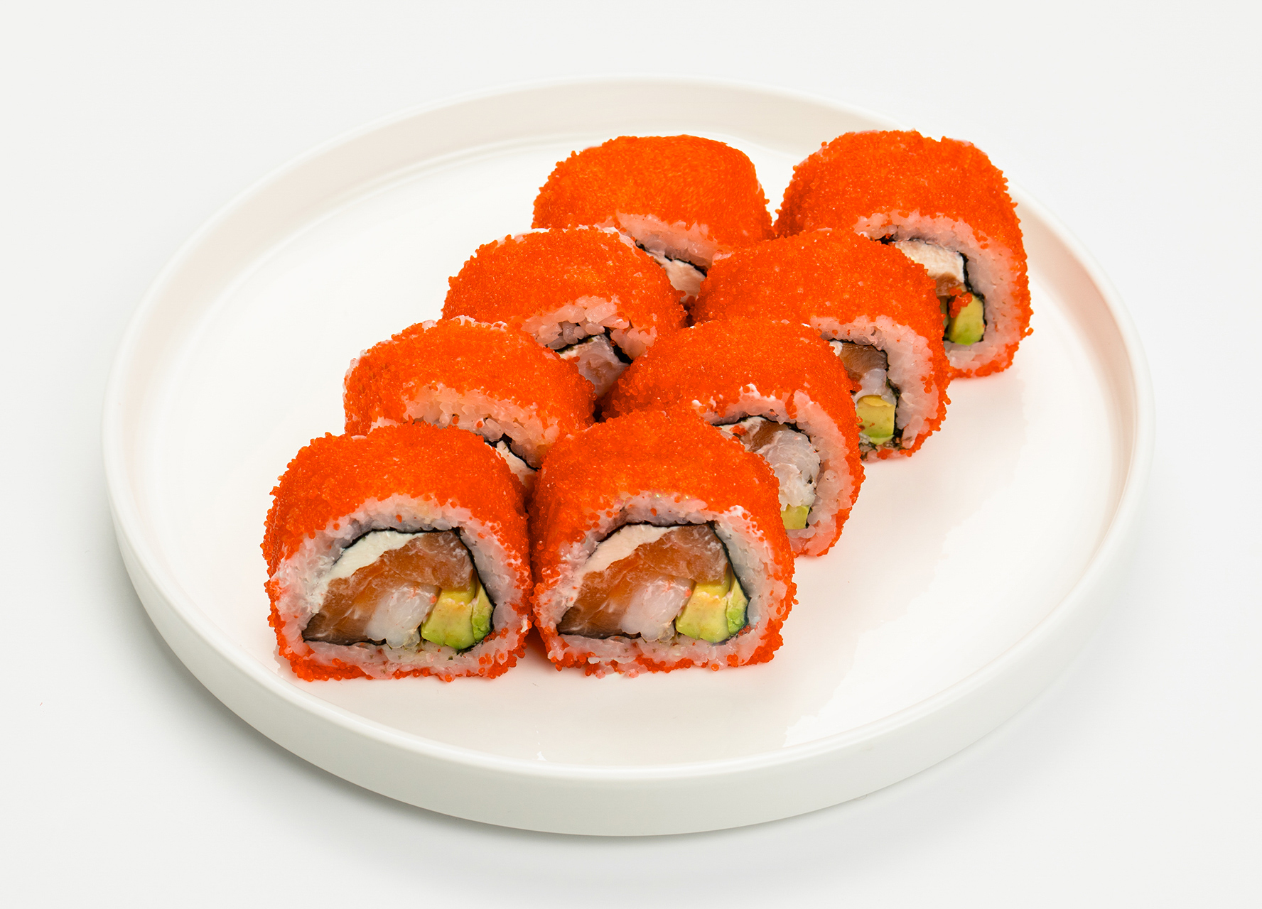 Мегаролл Самурай с лососем и креветкой