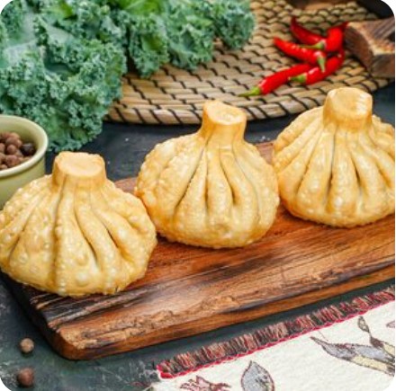 Жареные хинкали с говядиной (3 шт.)
