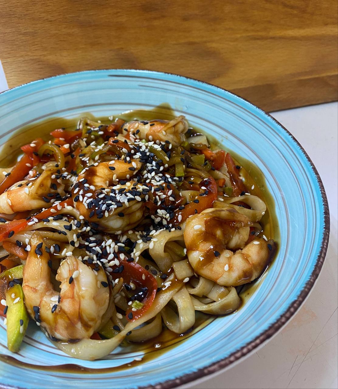 Shrimp wok