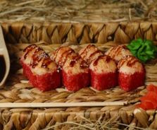 Запеченный сырный с крабом