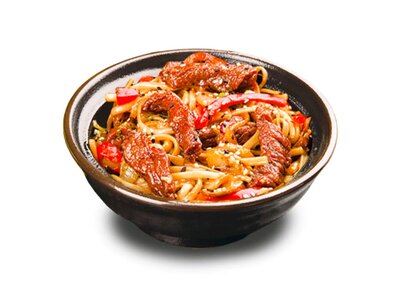 Китай.пшенич.лапша удон с овощами и говядиной