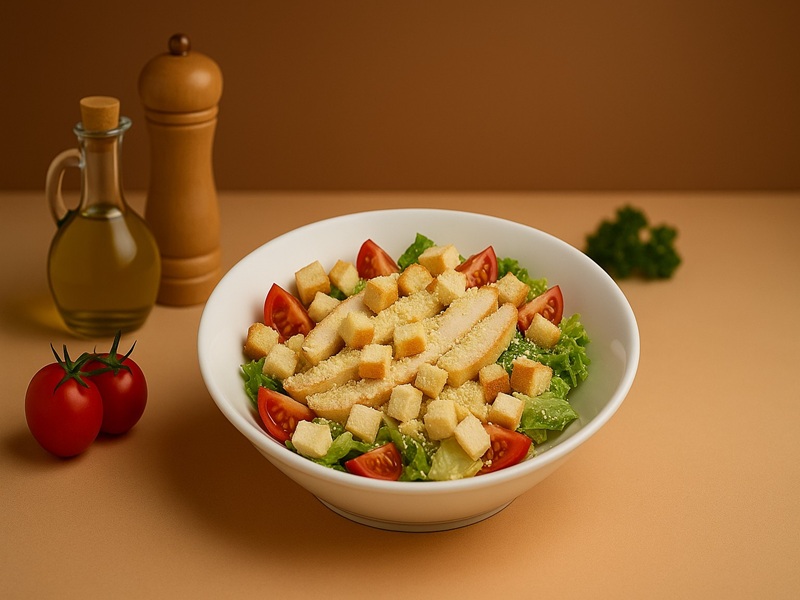 Салат Цезарь с курицей