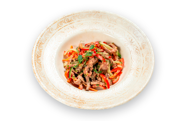 Салат Тбилиси с говядиной