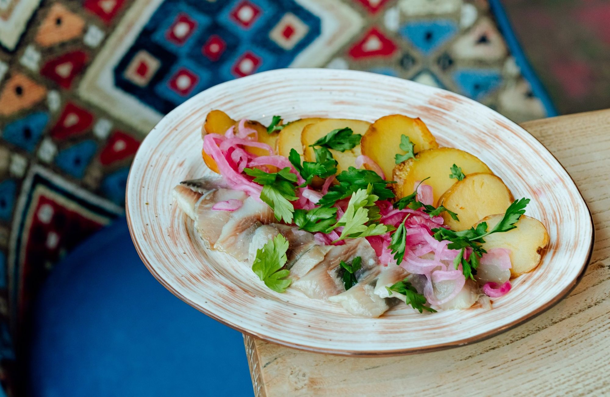 Сельдь с картофелем