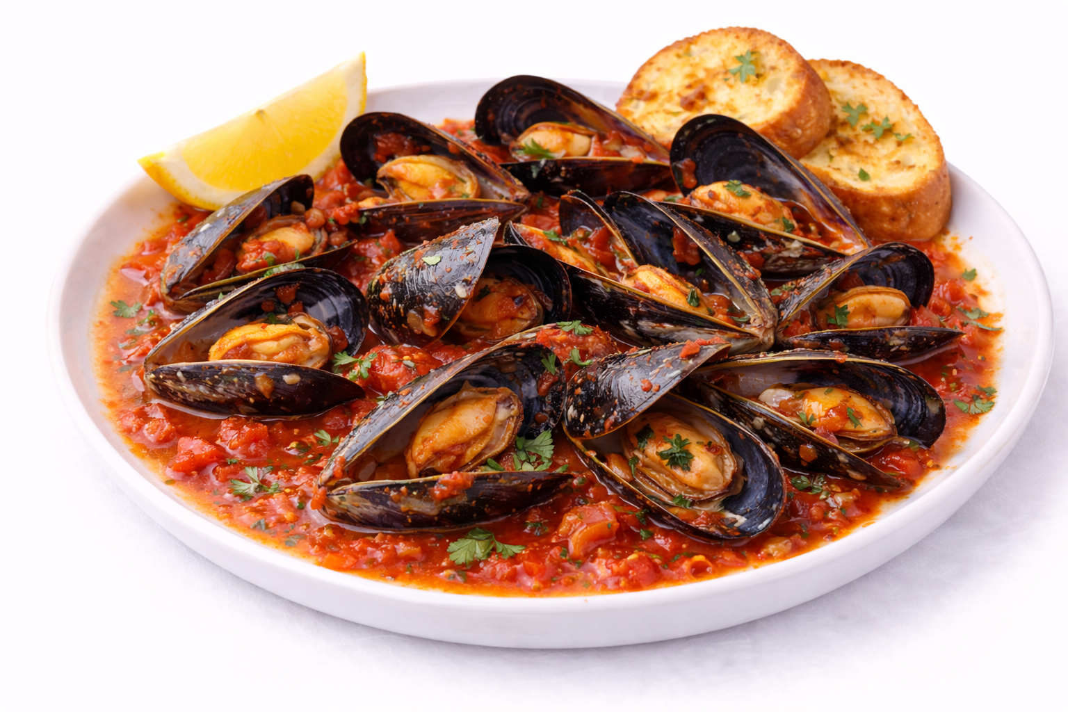 Мидии в соусе томатном