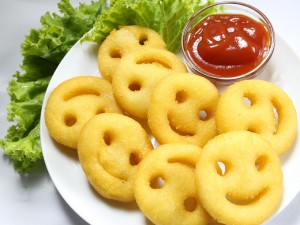 Картофельные смайлики