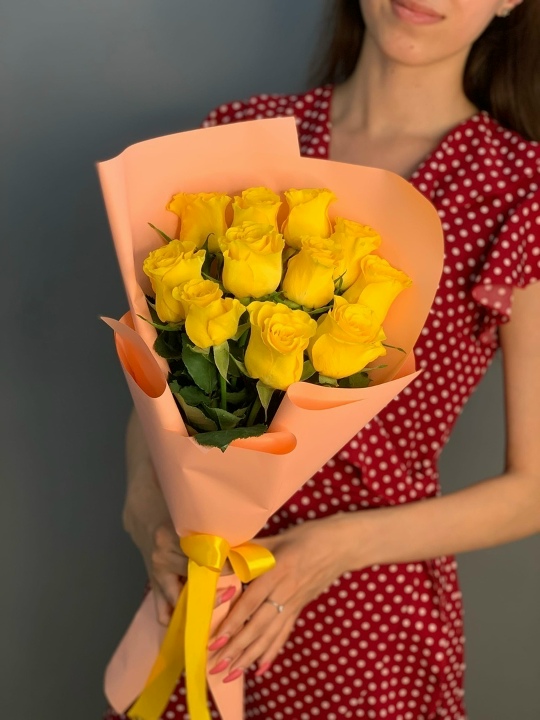 11 желтых роз Кения
