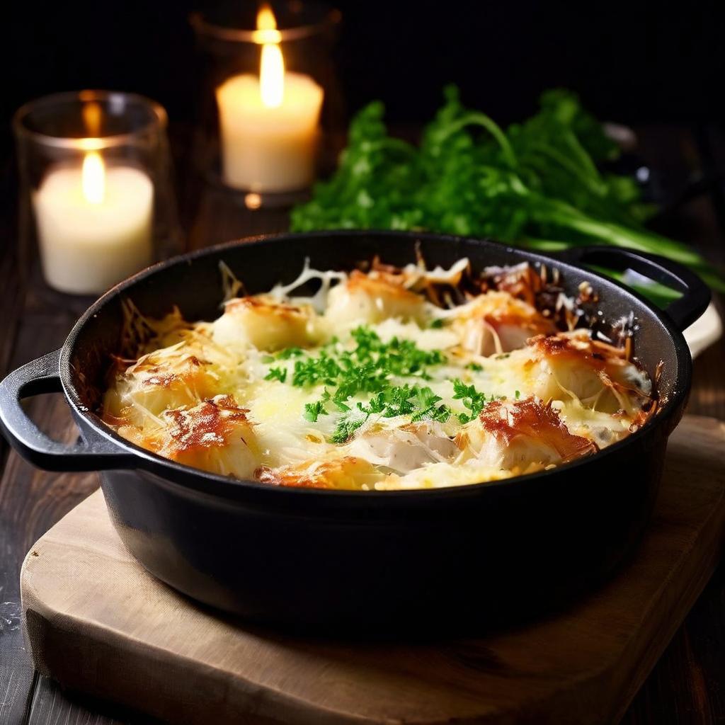 Жульен с курицей (2 порции)