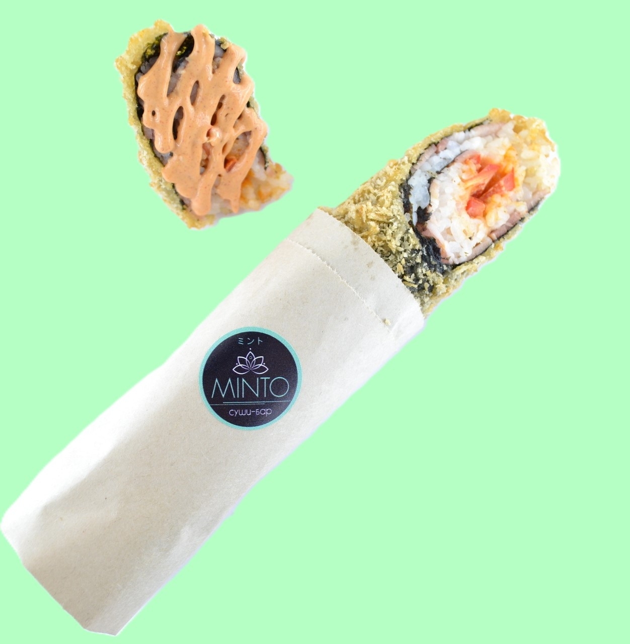 Roll & go, с лососем