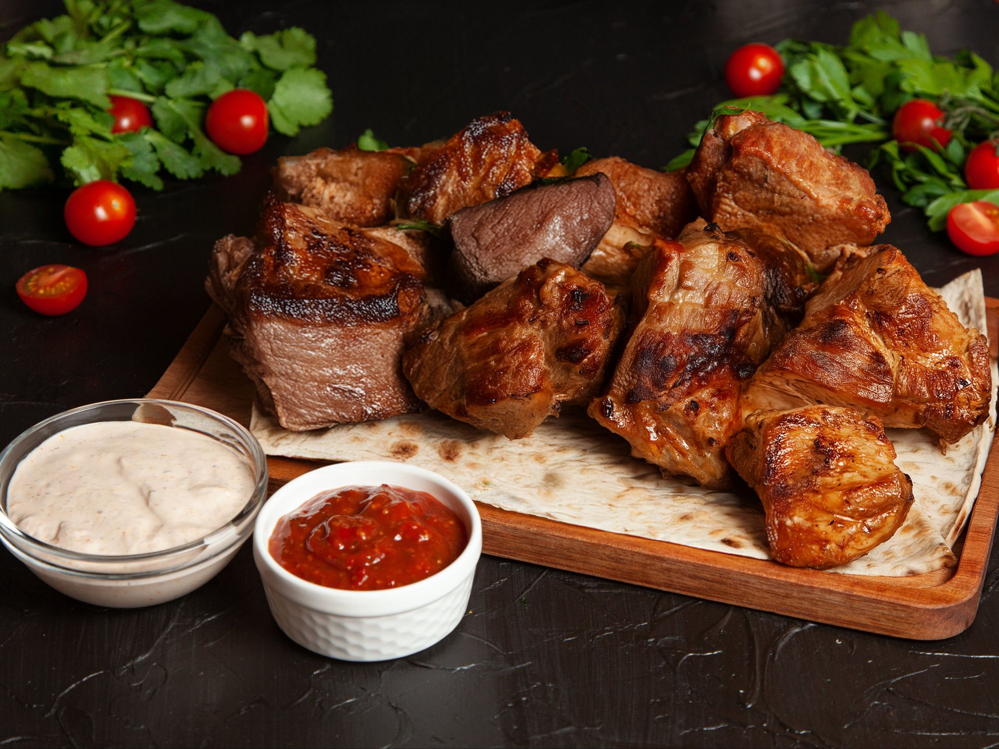 Сет из свинины, баранины и курицы