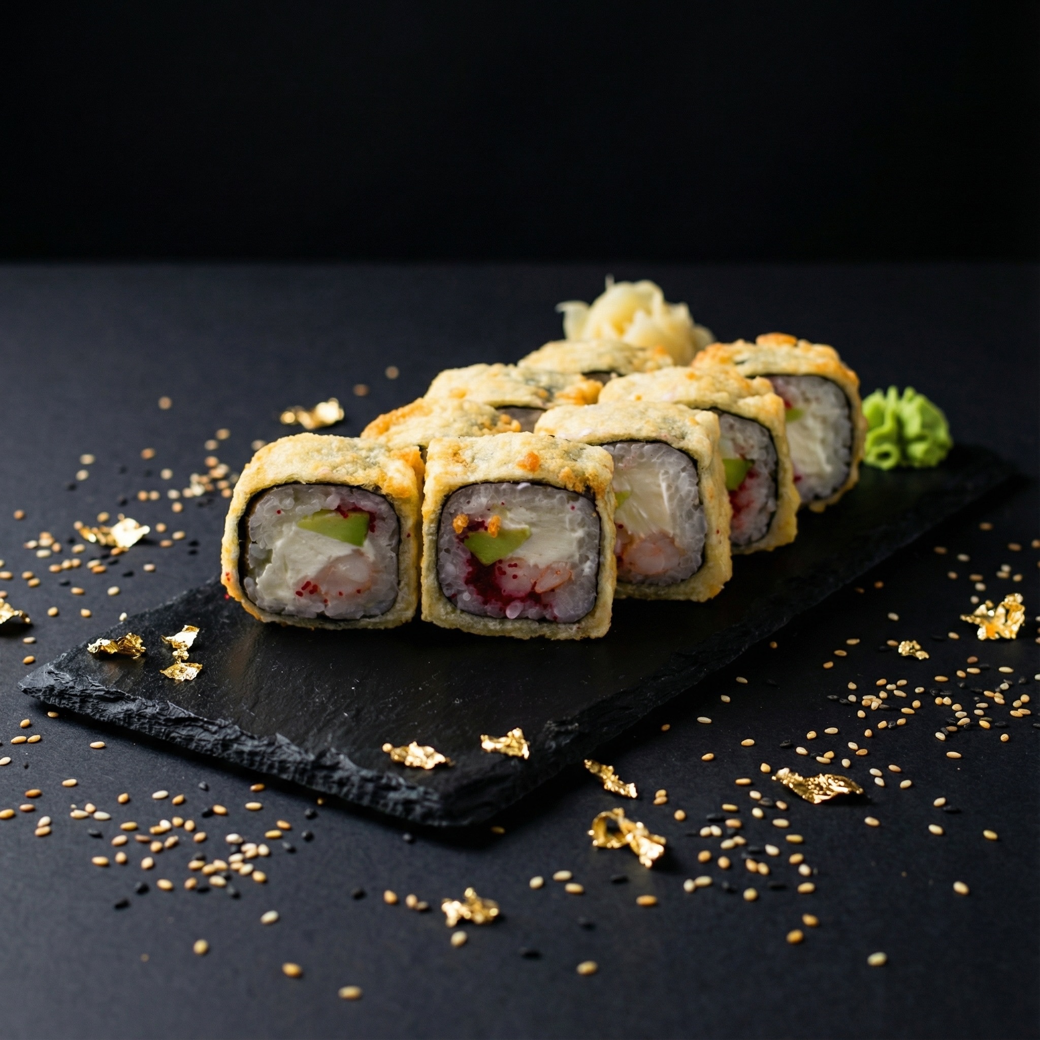 Панко Калифорния с креветкой (темпура)