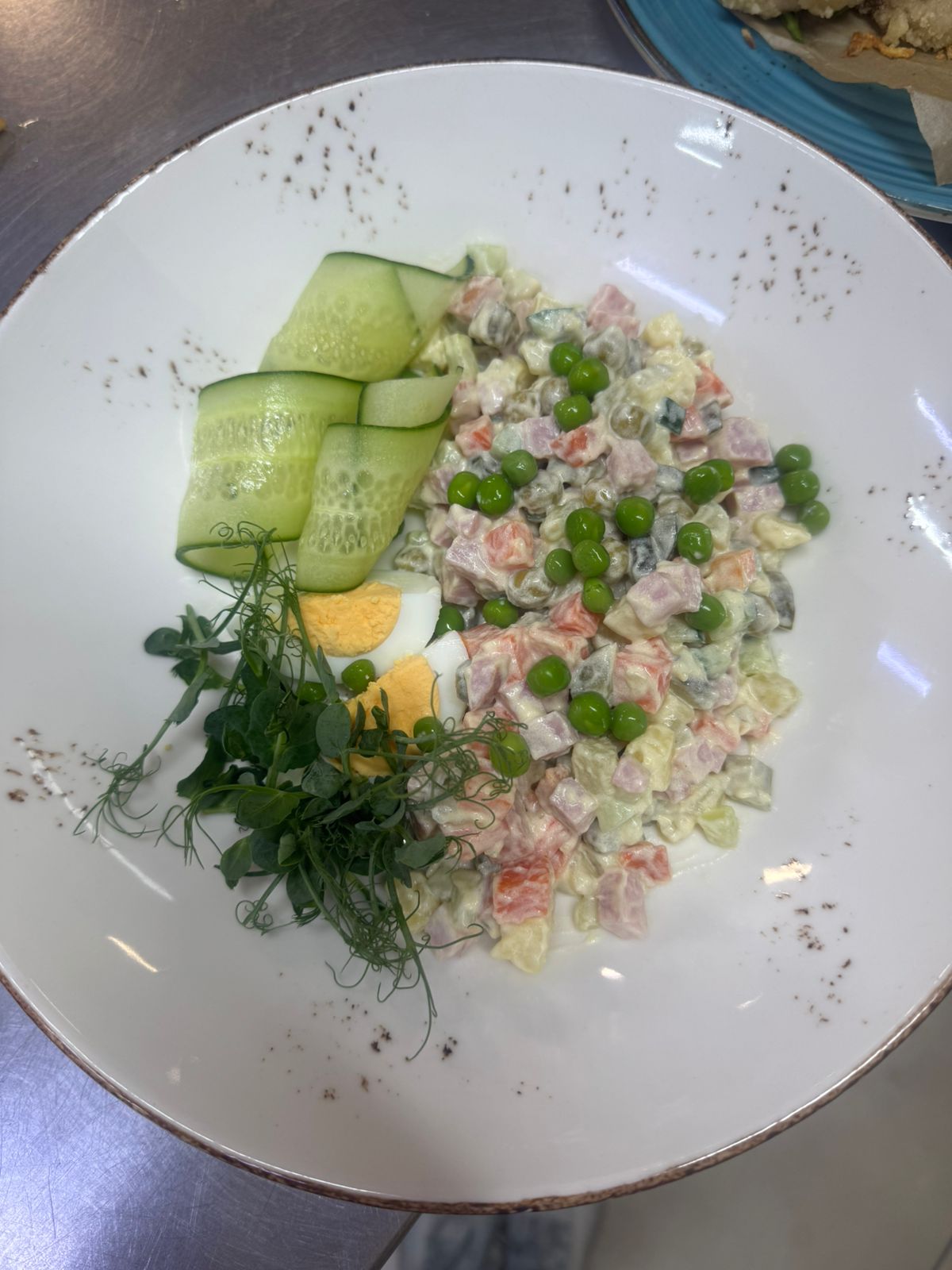 Оливье с ветчиной