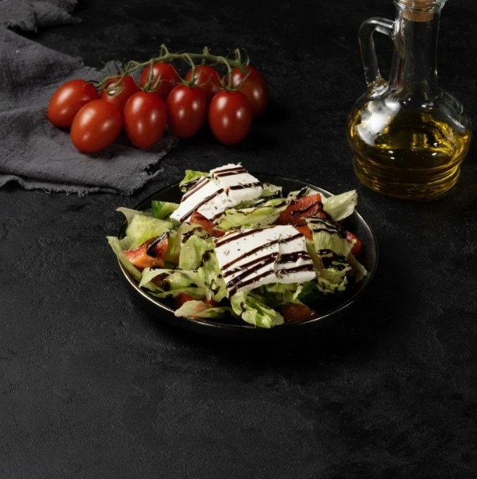 Салат с баклажаном гриль