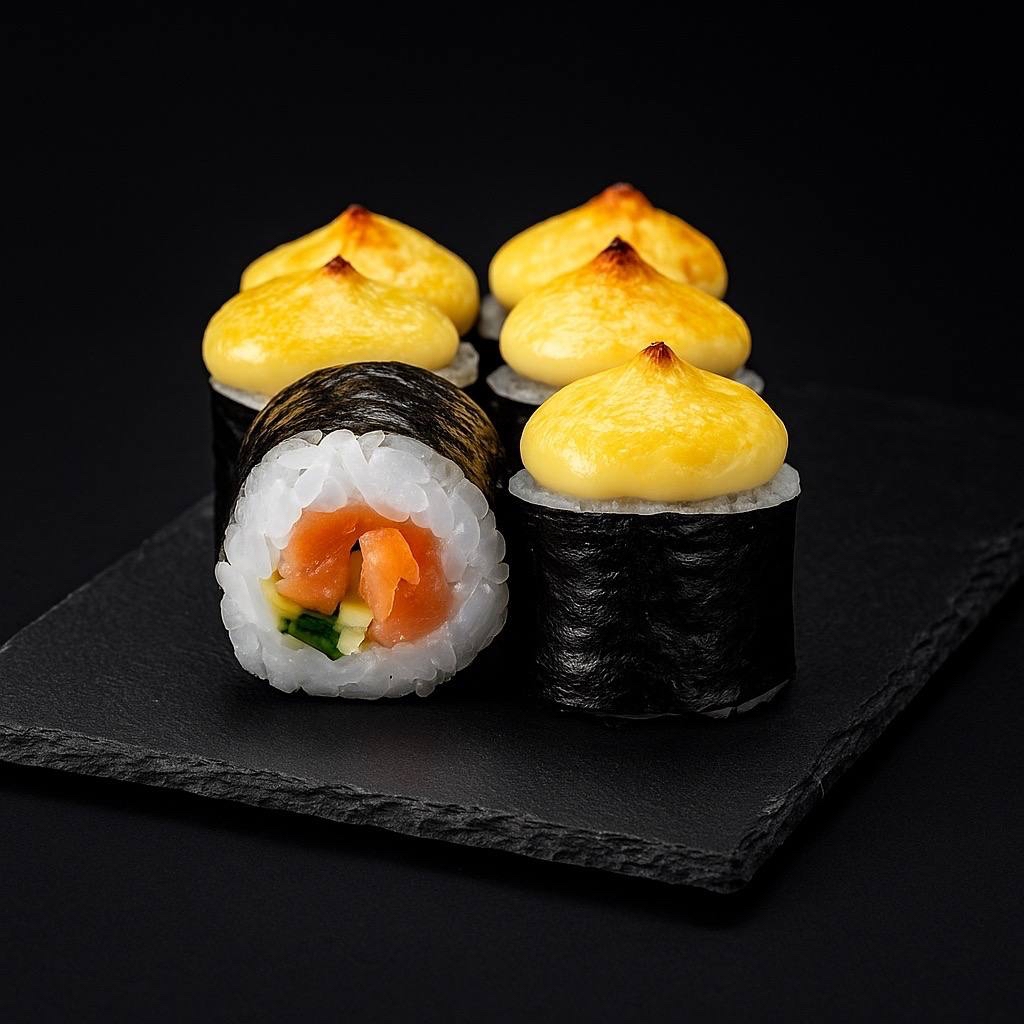 Запеченный мак с лососем