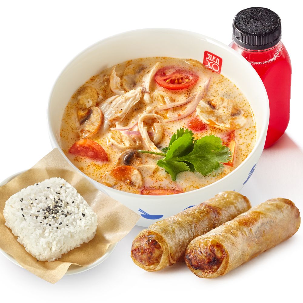 Обед с Том Кха и рисом на пару