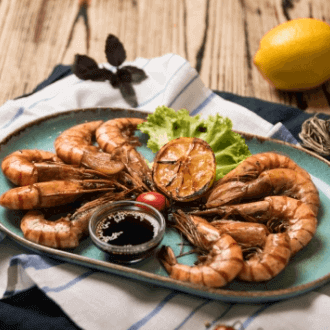 Креветки королевские жареные
