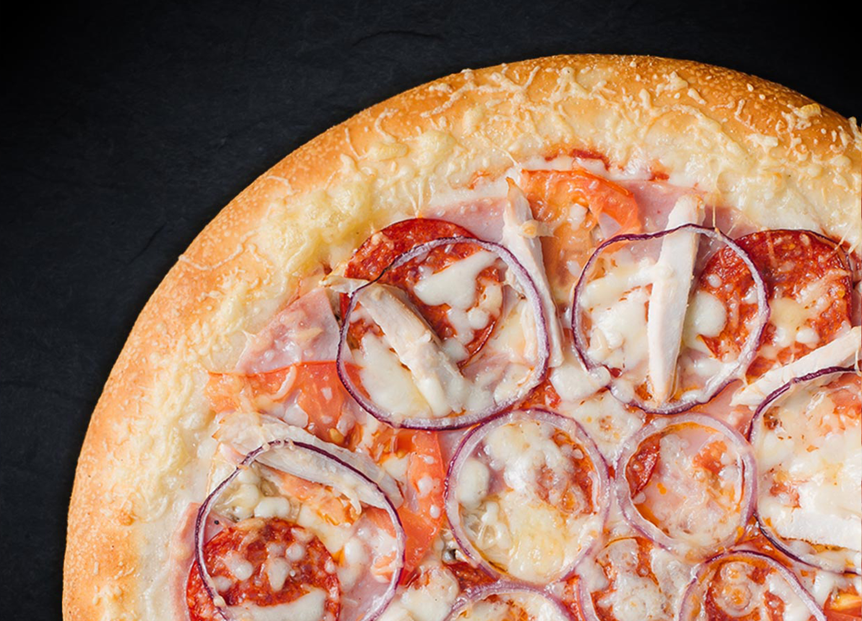 Петровская 25 см (толстое с сыром)