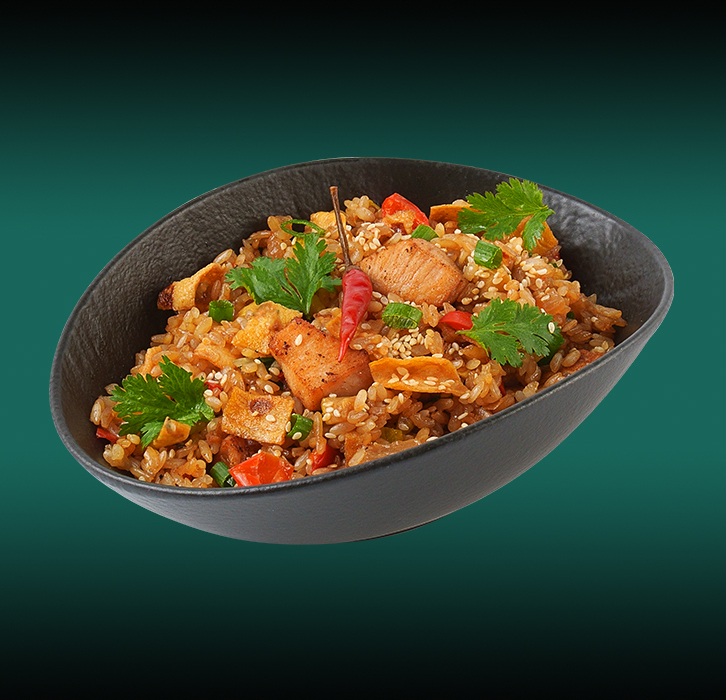 Тяхан с курицей