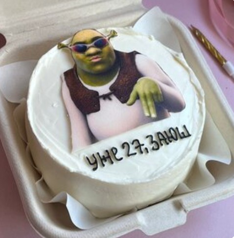 Бенто-торт Шрек