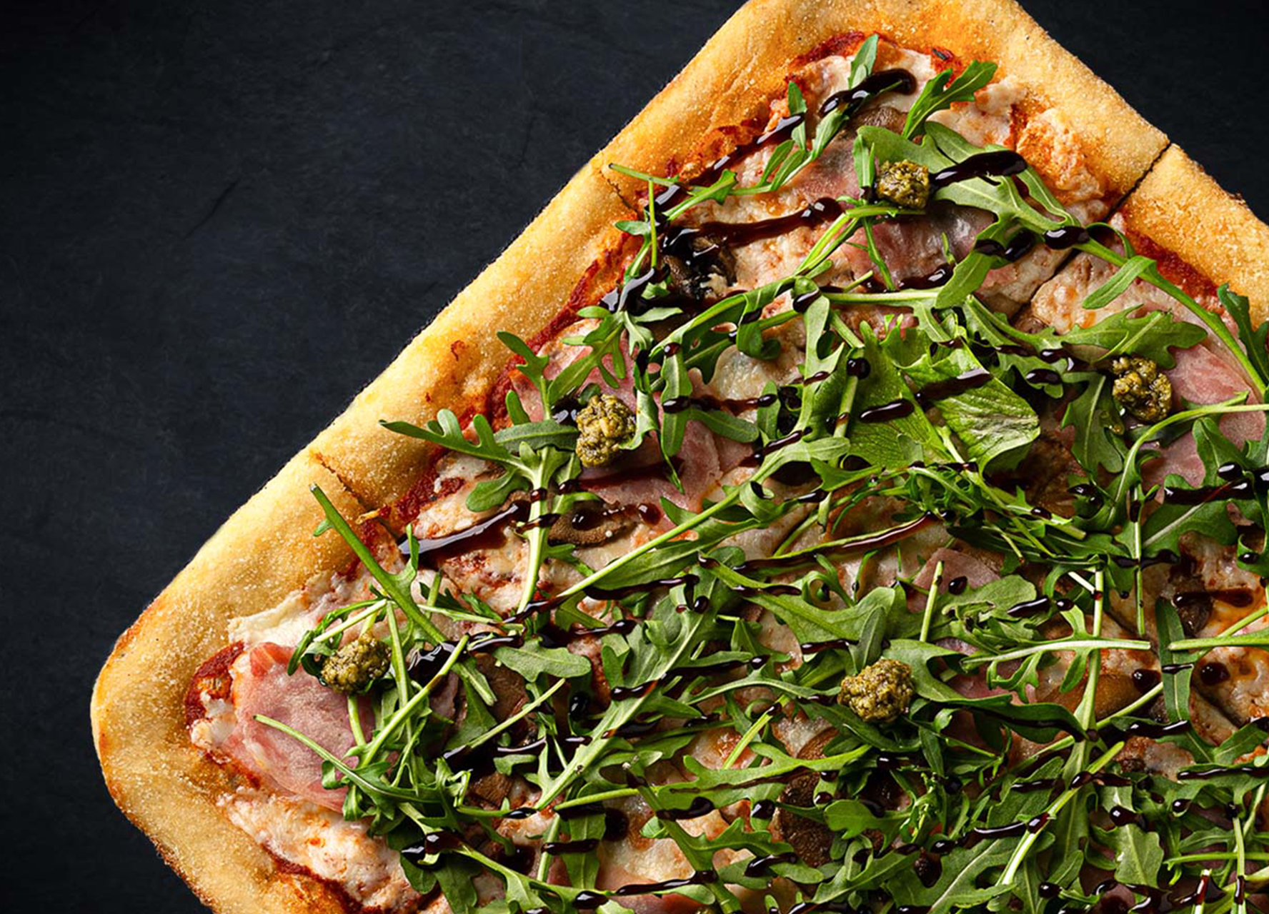 Римская с ветчиной и грибами